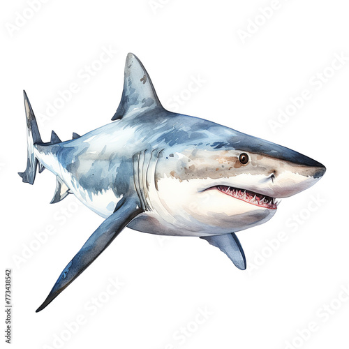 Drawing of a Great White Shark