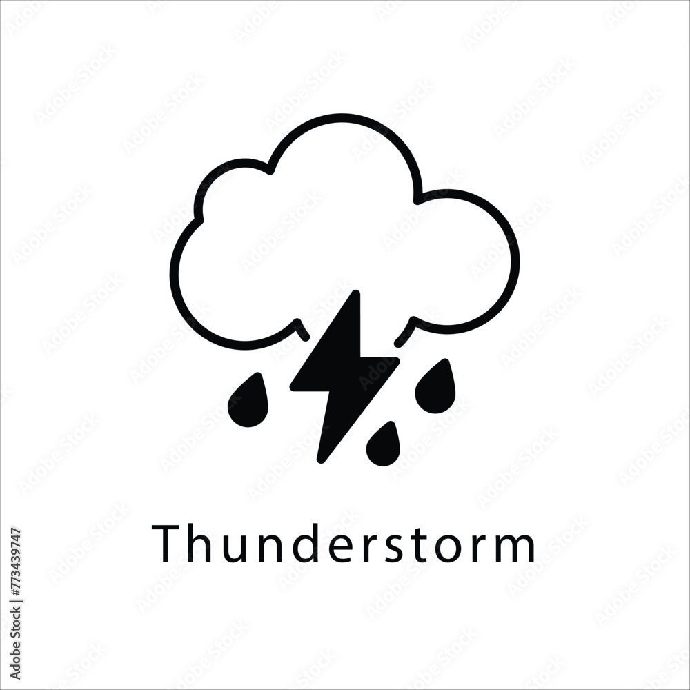 Thunderstorm icon Thunderstorm icon