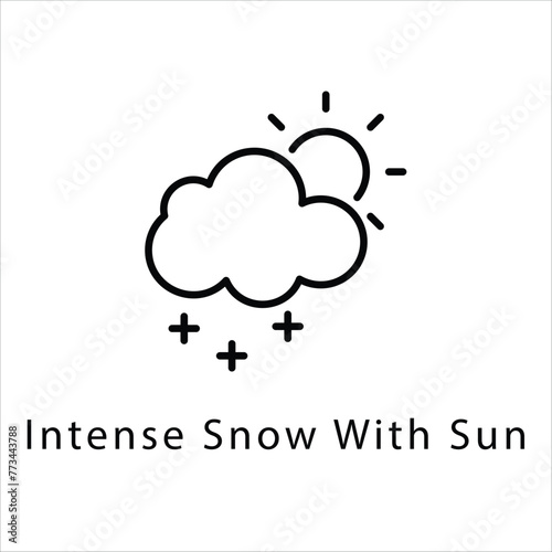 Intense Snow With Sun icon