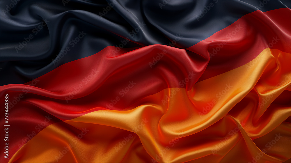 Germany flag background silky and smooth waving.