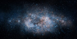 Space scene with stars in the galaxy. Panorama. Universe filled with stars, nebula and galaxy,. Elements of this image furnished by NASA.