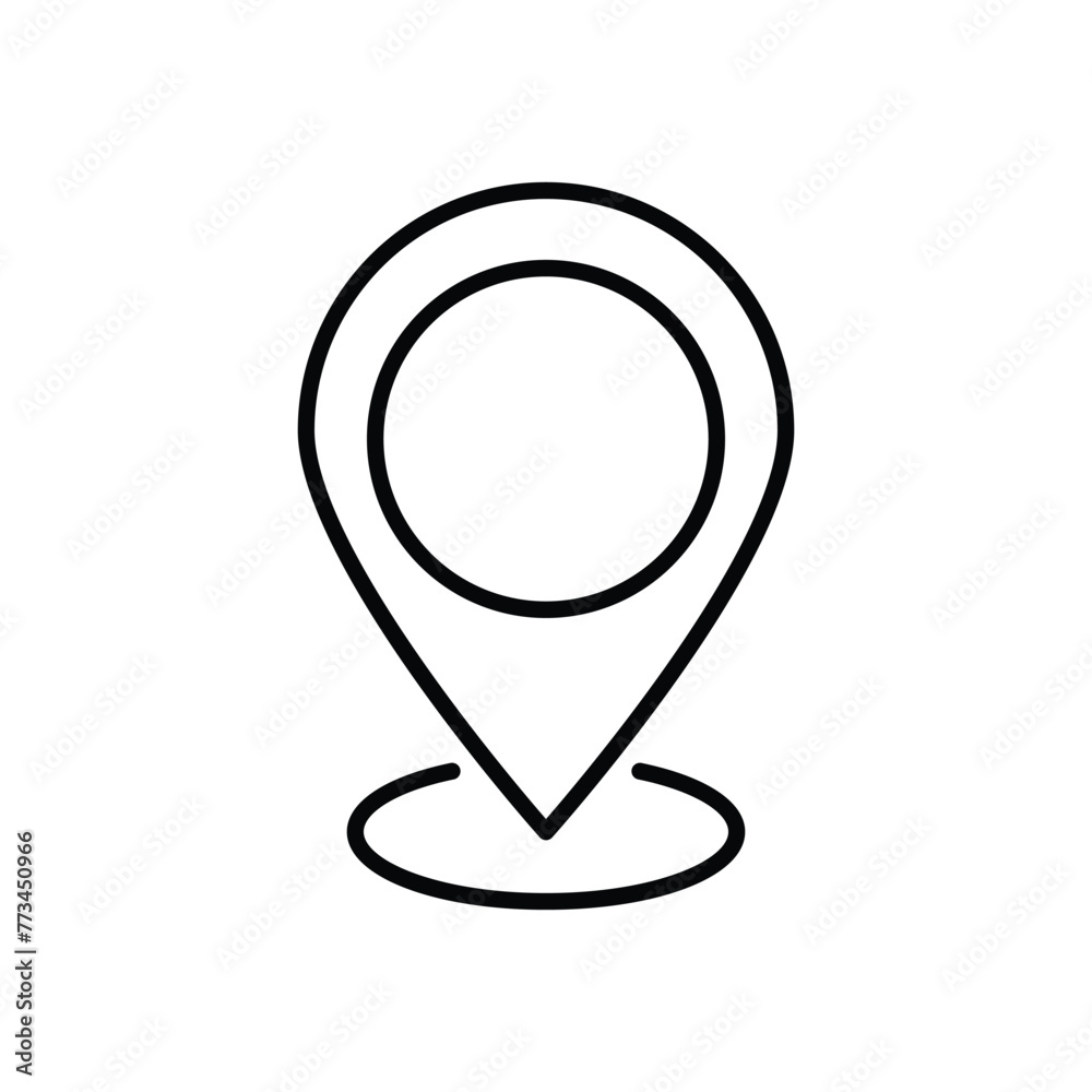 Pin icon editable stock vector icon Pin icon editable stock vector icon