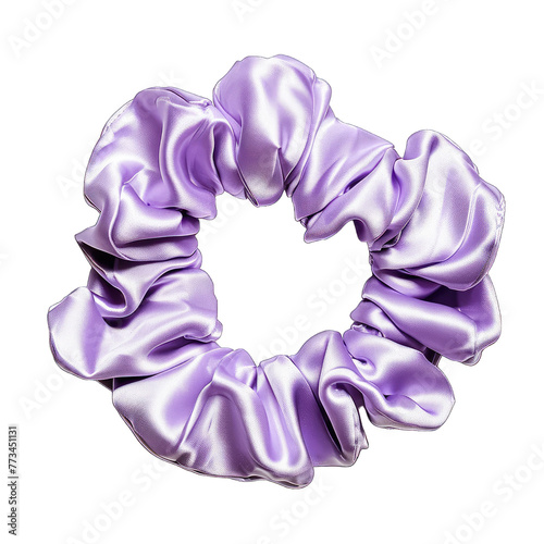 Satin ribbon isolated on transparent background