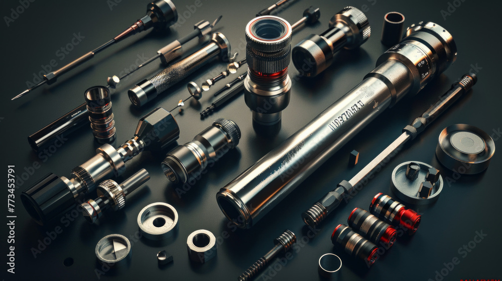 An accurate micrometer set for precise measurement of thickness, diameter, and depth in various materials