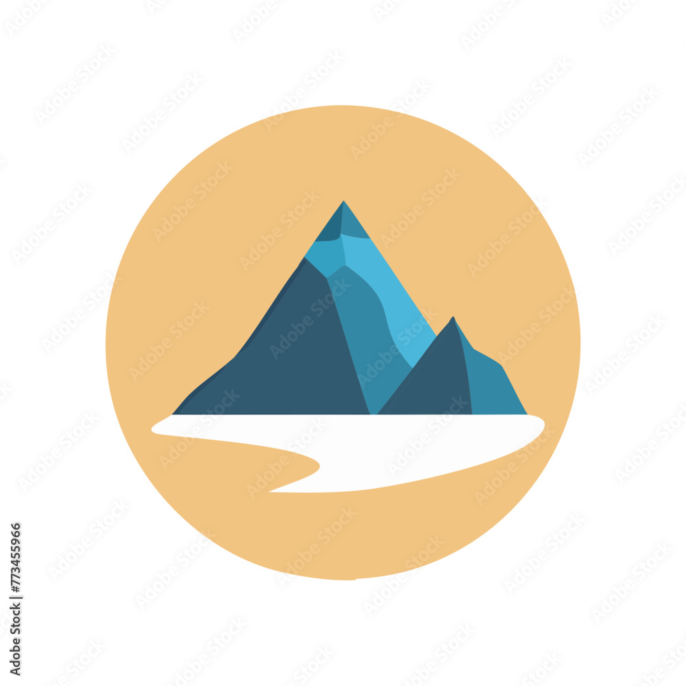Fototapeta premium minimalist mountain