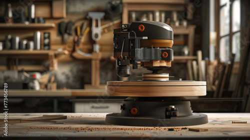 A sturdy spindle sander for smoothing curved and irregular surfaces in woodworking projects