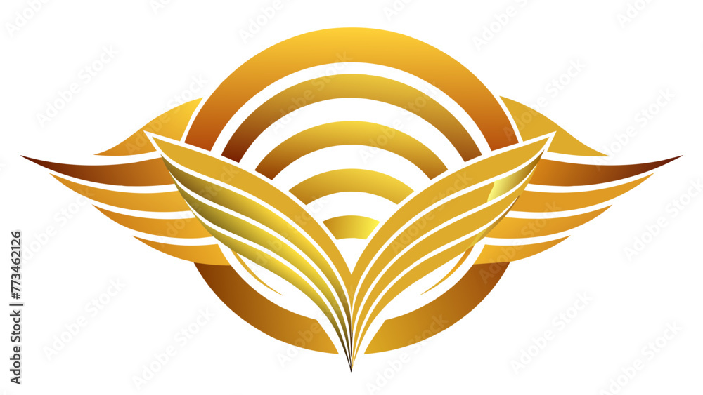 Fototapeta premium golden logo vector illustration