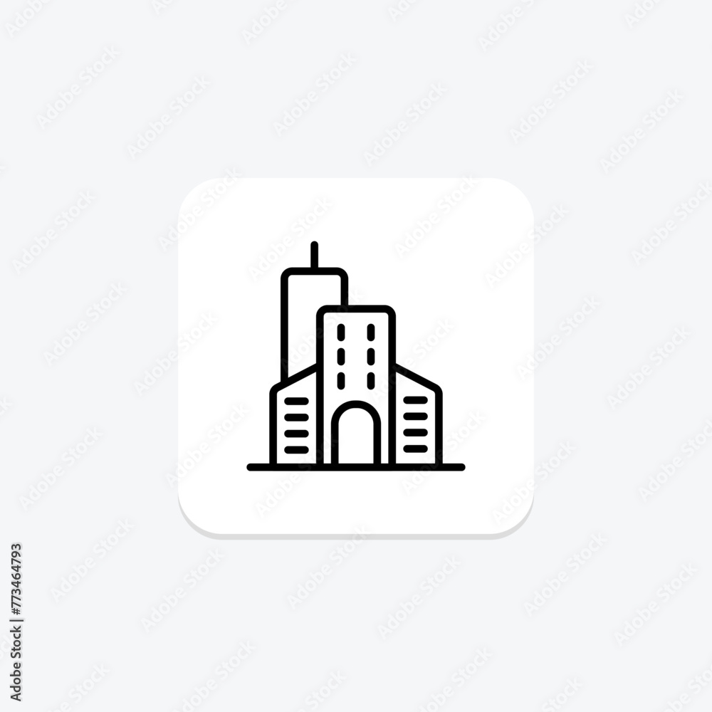Urban Architecture icon, architecture, cityscape, skyline, modern, editable vector, pixel perfect, illustrator ai file Urban Architecture icon, architecture, cityscape, skyline, modern, editable vector, pixel perfect, illustrator ai file