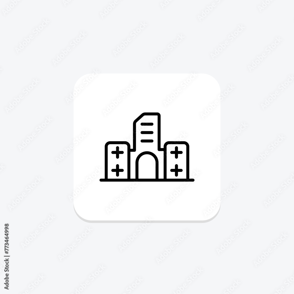 Building Extension icon, building, construction, architecture, design, editable vector, pixel perfect, illustrator ai file