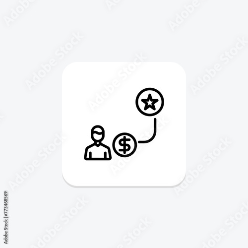 Employee Incentive icon, incentive, motivation, reward, recognition, editable vector, pixel perfect, illustrator ai file