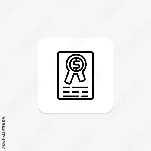 Merit Bonus icon, bonus, reward, recognition, incentive, editable vector, pixel perfect, illustrator ai file