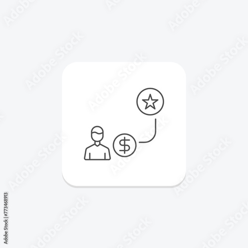 Employee Incentive icon, incentive, motivation, reward, recognition, editable vector, pixel perfect, illustrator ai file