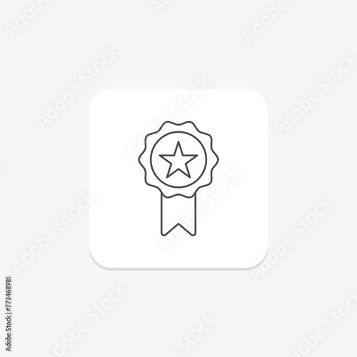 Achievement Medallion icon, medallion, award, recognition, honor, editable vector, pixel perfect, illustrator ai file