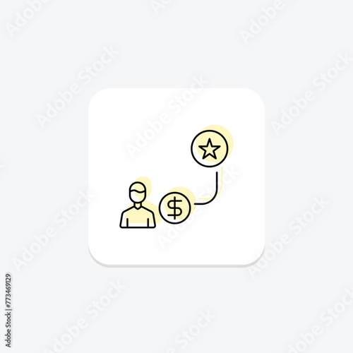 Employee Incentive icon, incentive, motivation, reward, recognition, editable vector, pixel perfect, illustrator ai file