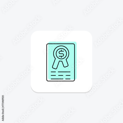 Merit Bonus icon, bonus, reward, recognition, incentive, editable vector, pixel perfect, illustrator ai file