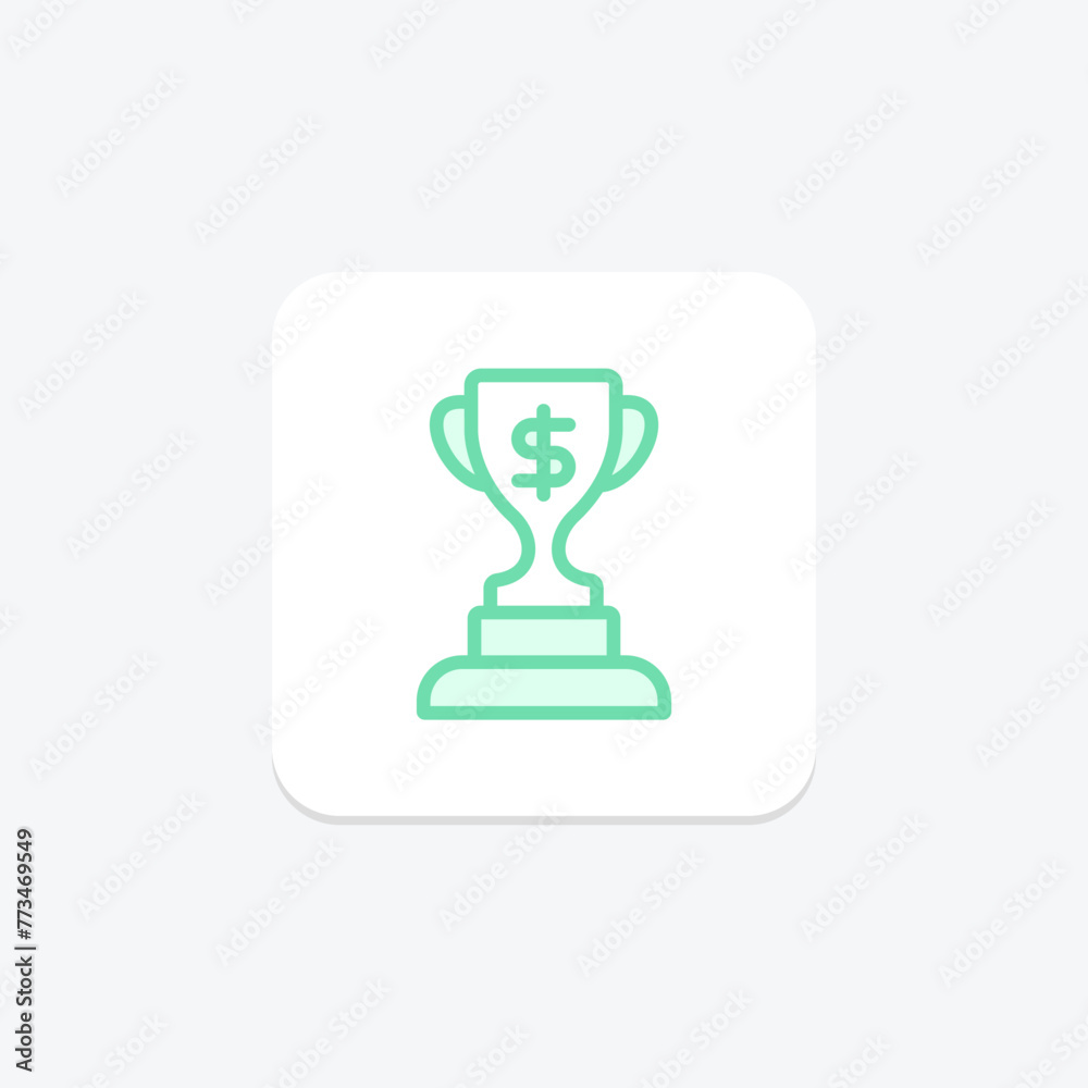 Bonus Trophy icon, trophy, reward, recognition, incentive, editable vector, pixel perfect, illustrator ai file Bonus Trophy icon, trophy, reward, recognition, incentive, editable vector, pixel perfect, illustrator ai file