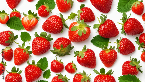 ripe juicy strawberry closeup background