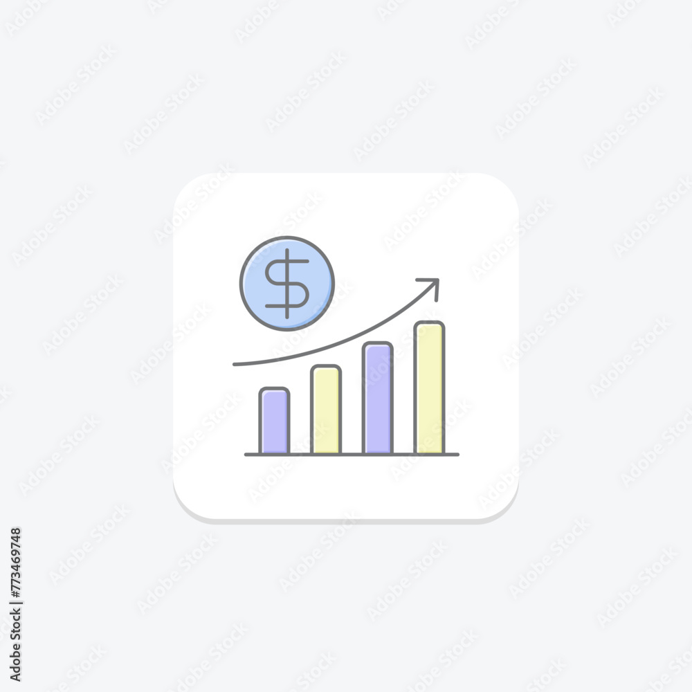 Sales Growth Bonus icon, growth, bonus, reward, recognition, editable vector, pixel perfect, illustrator ai file Sales Growth Bonus icon, growth, bonus, reward, recognition, editable vector, pixel perfect, illustrator ai file