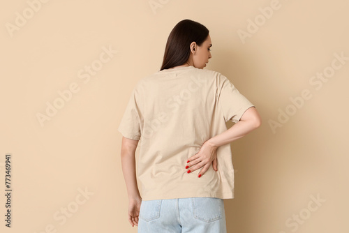 Young woman suffering from ...