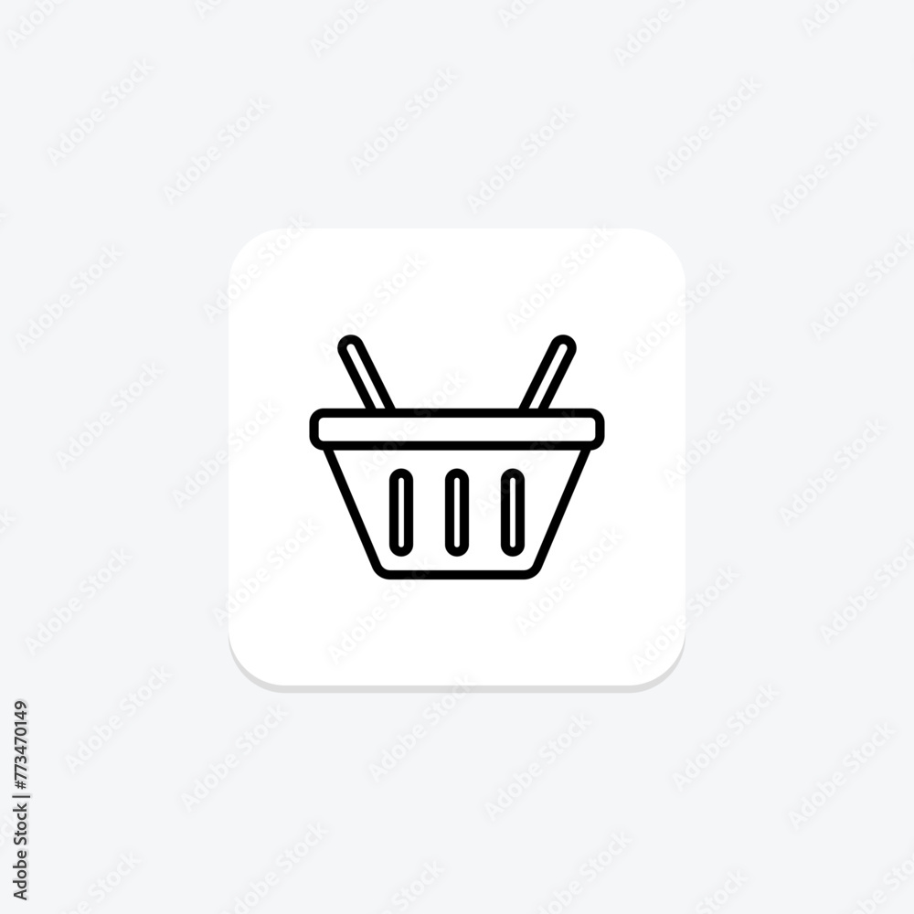Basket icon, shopping, cart, buy, purchase, editable vector, pixel perfect, illustrator ai file Basket icon, shopping, cart, buy, purchase, editable vector, pixel perfect, illustrator ai file