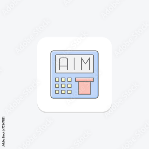 ATM Machine icon, machine, cash, banking, finance, editable vector, pixel perfect, illustrator ai file