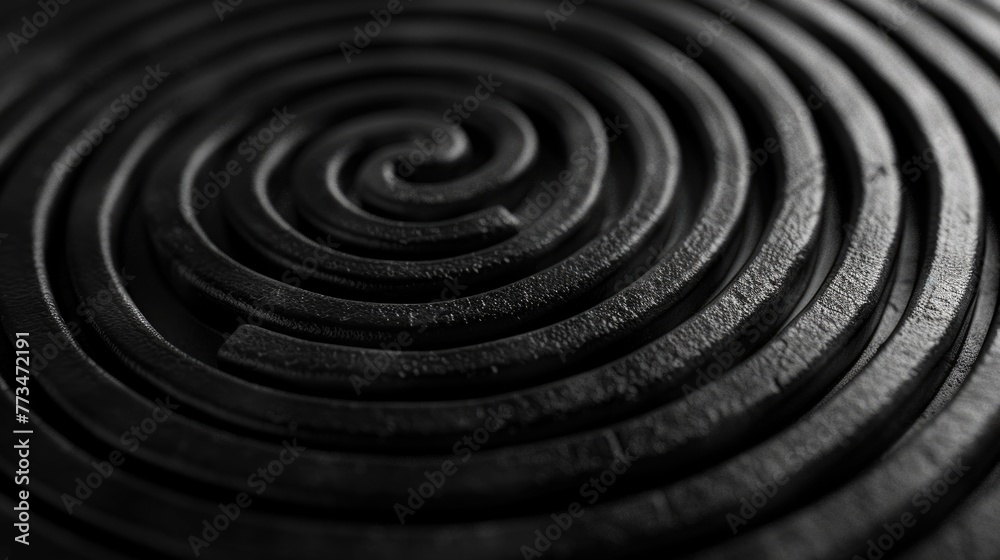 Abstract spiral design in black and white, suitable for various design projects Abstract spiral design in black and white, suitable for various design projects