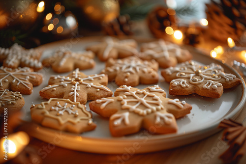 Christmas cookies with cinnamon