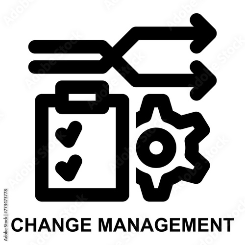 change management, changing, transformation, transition, management, project management expanded agile outline icon license for web mobile app presentation printing