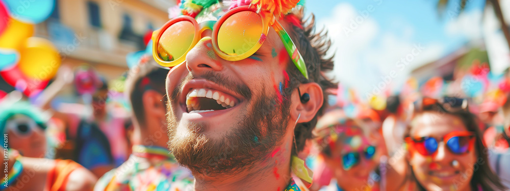 summer festival guy at a rave party outside enjoying life
summer festival guy at a rave party outside enjoying life