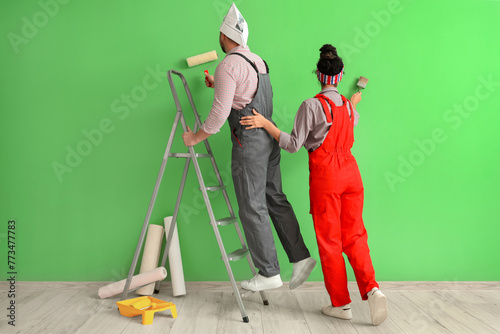 Beautiful young couple with...