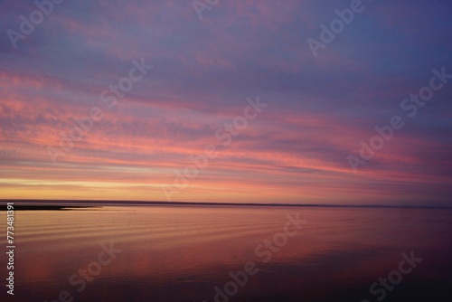 sunset at the beach © JU.PO