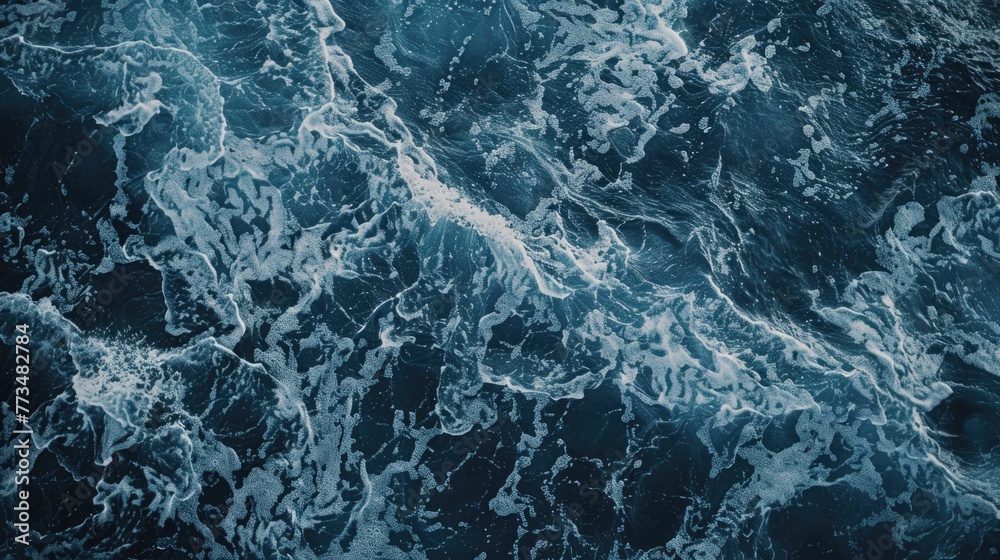 Fototapeta premium Close up view of rippling water waves. Suitable for nature backgrounds