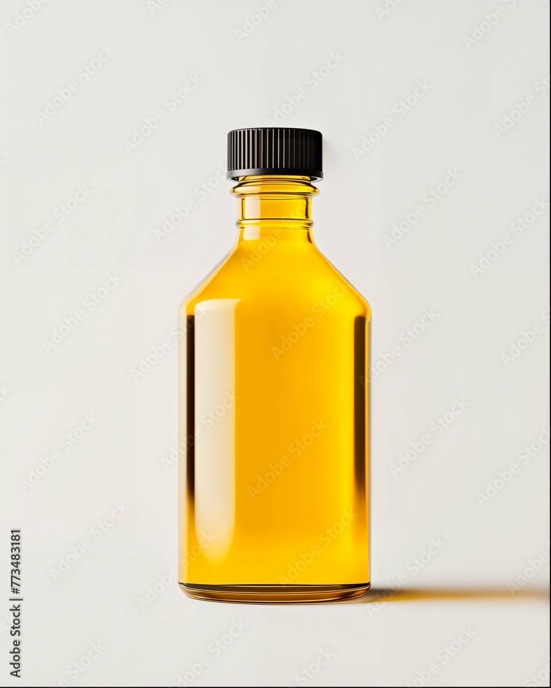 A bottle of yellow oil, product photography in the style of white background, simple and clean minimalist style, high resolution, high detail, high quality. A bottle of yellow oil, product photography in the style of white background, simple and clean minimalist style, high resolution, high detail, high quality.