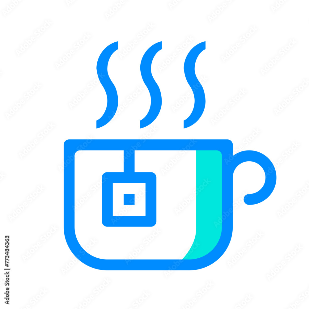 Obraz premium E-commerce mall blue colored icon pack