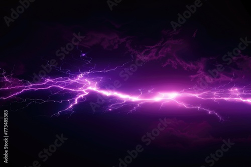 A striking purple and black background with lightning. Perfect for dramatic designs