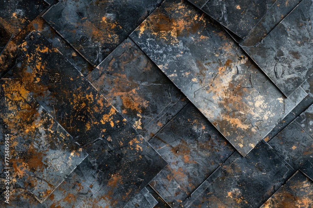 Detailed view of rust on metal surface, suitable for industrial concepts