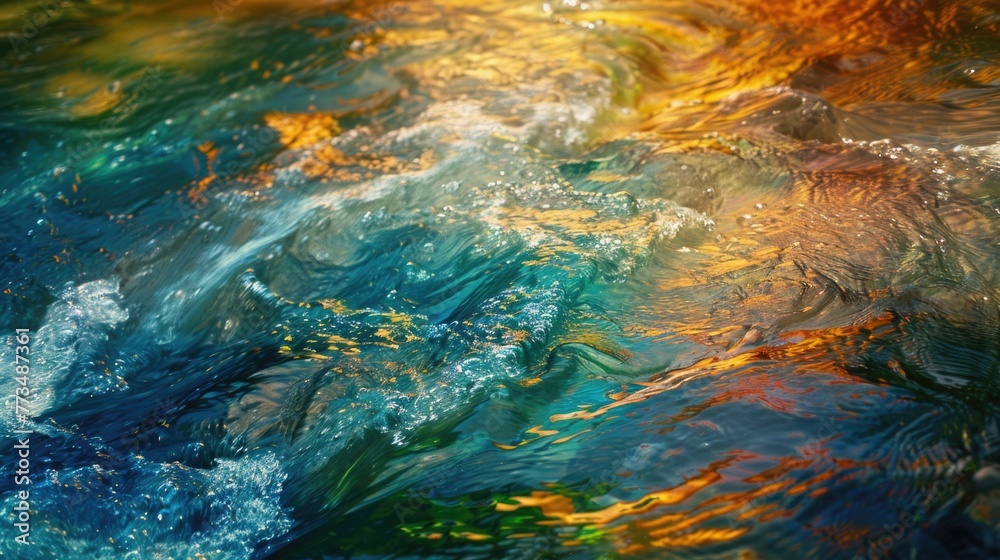 Detailed close-up of a body of water, suitable for various design projects