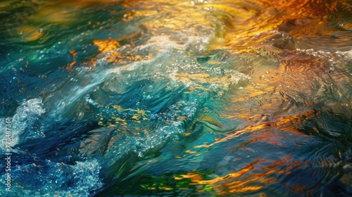 Detailed close-up of a body of water, suitable for various design projects