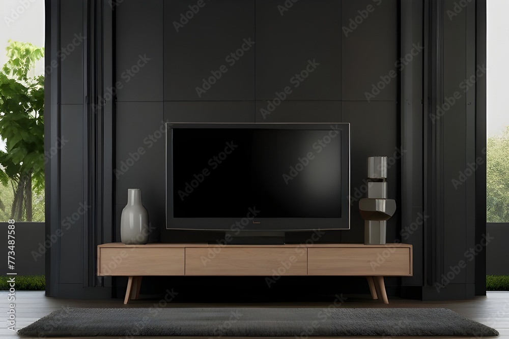 Fototapeta premium living room with tv