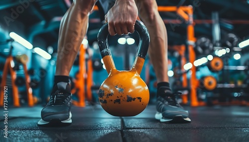 Focus on kettlebells and sports gloves, to improve hand muscles