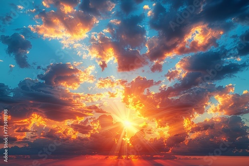 Sun Shines Through Clouds © Ilugram