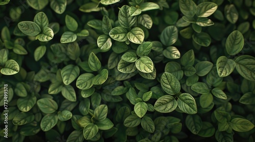 A close-up of a bunch of green leaves, perfect for nature and environmental concepts