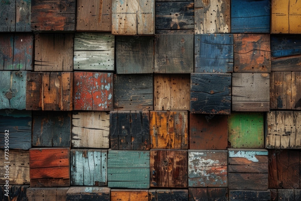Detailed view of stacked wooden boards, suitable for backgrounds or textures Detailed view of stacked wooden boards, suitable for backgrounds or textures
