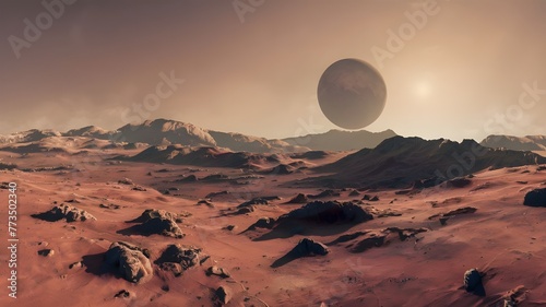 Mars HDRI Environment Map: Round Spherical Panorama in Equidistant Projection