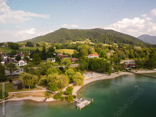 landscape at the lake tegernsee - bavaria - Bad Wiessee photo