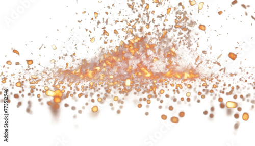 Obraz na płótnie light. isolated effect Realistic black covering confetti Concept particles decoration flame fire sparkles background. dust flash particle ember background light spark abstract f w salonie