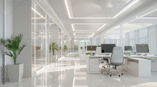 Bright Office Space, Modern Interiors for Productive Work Environment