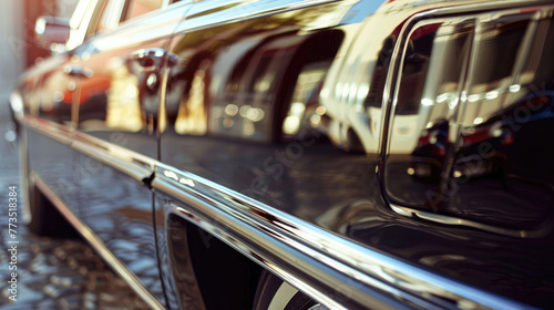 Close-Up View of a Stylish Limousine © Thanos
