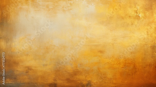  Artwork background in golden brushstrokes with textured background photo