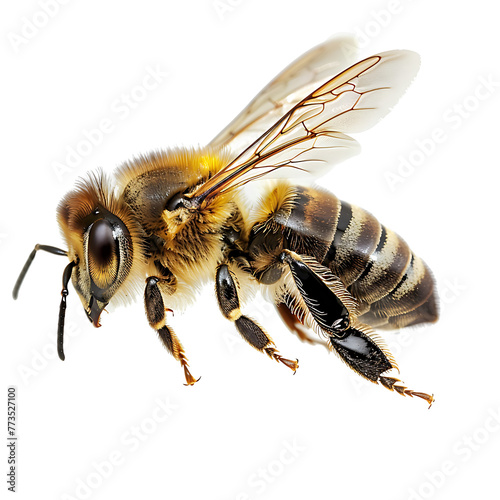 bee isolated on transparent background © Mh